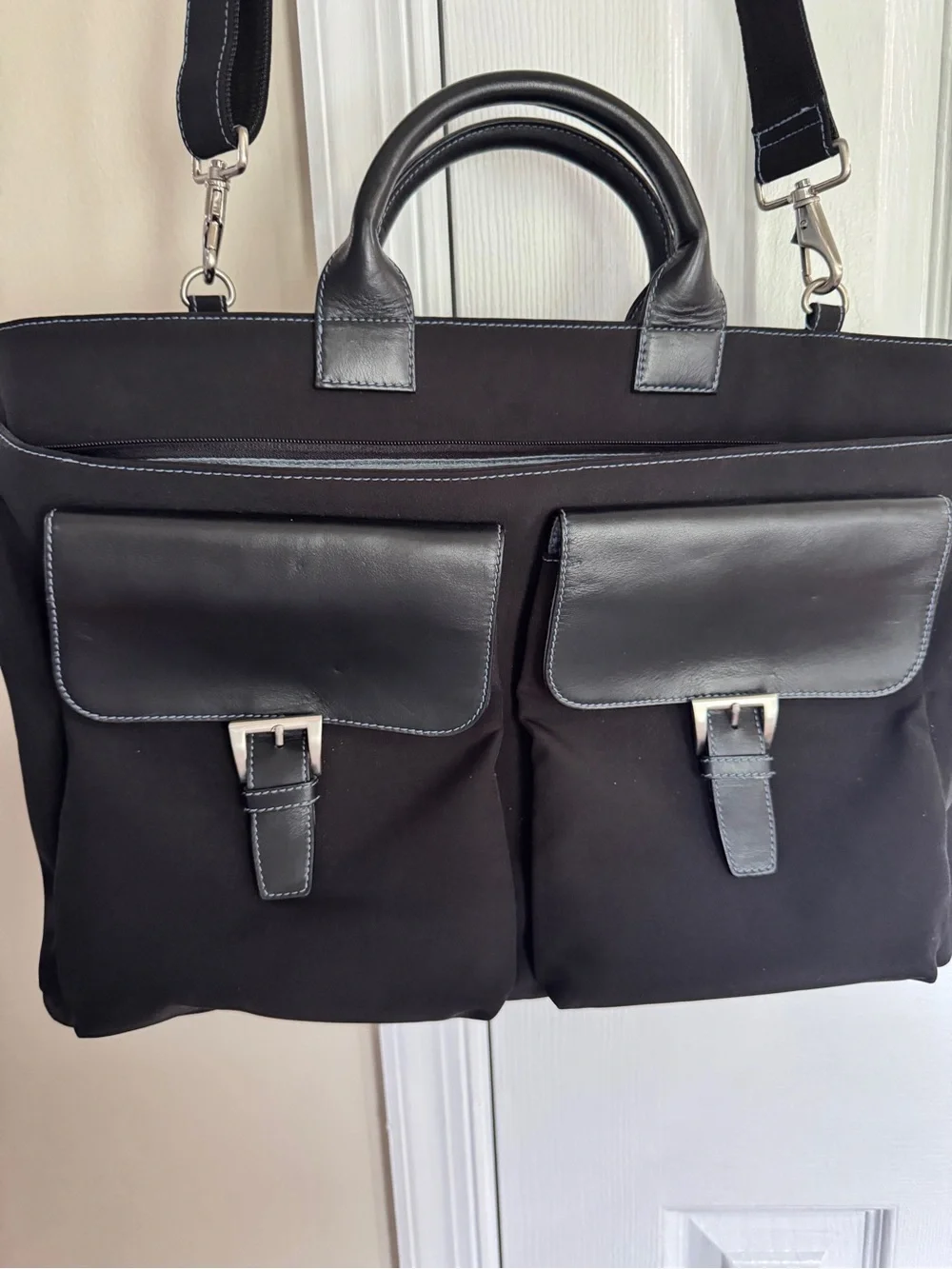 Hobo International Large Messenger Crossbody Black Tote Excellent
